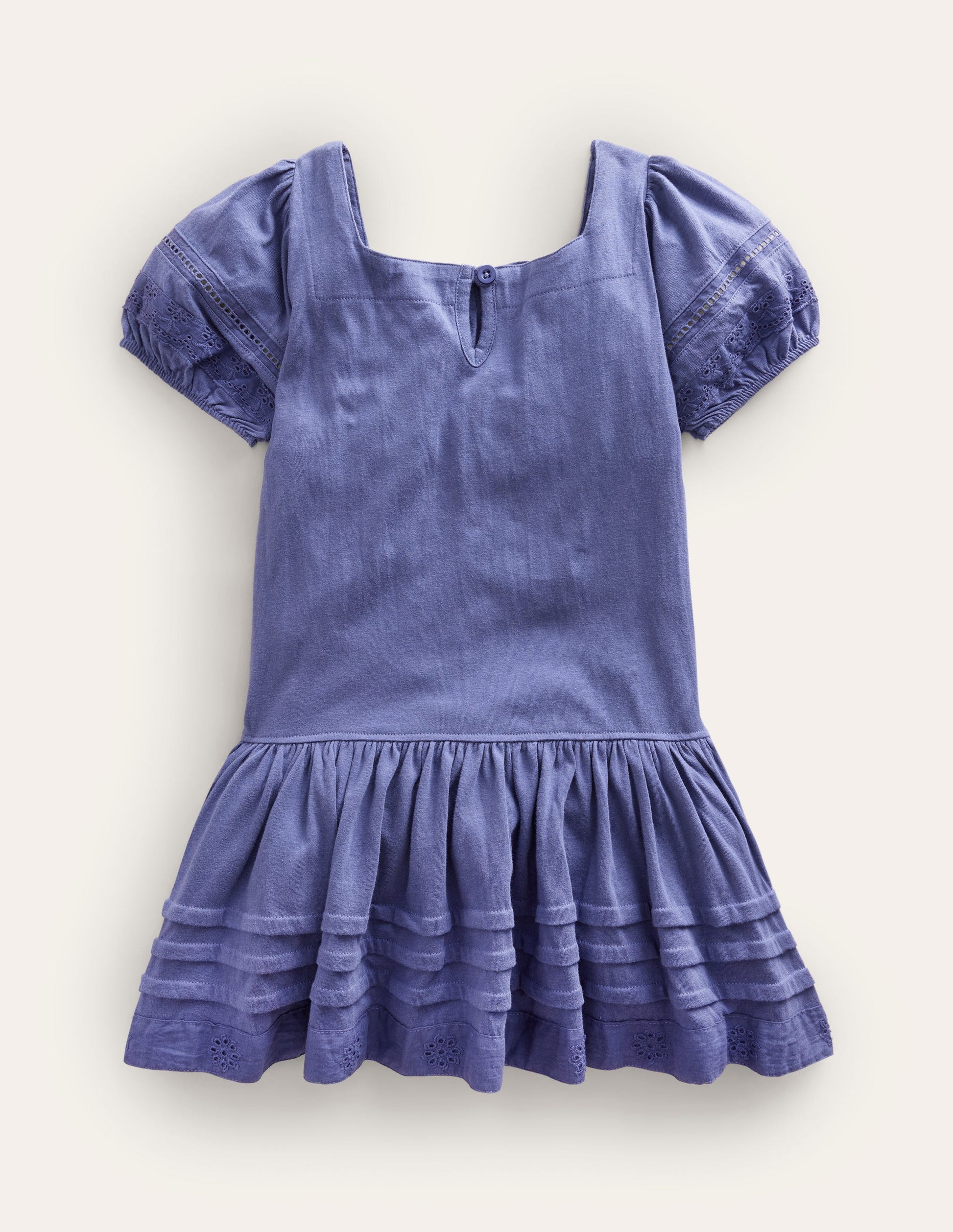 Drop Waist Dress-Soft Starboard Blue-2