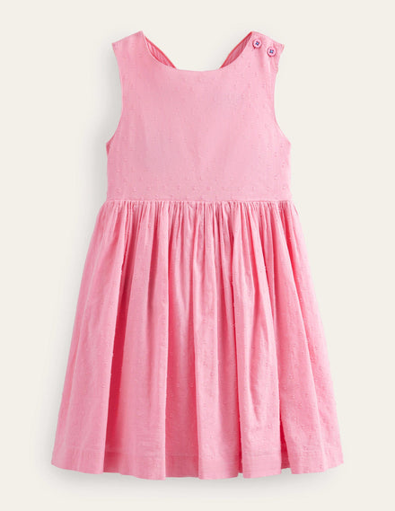Appliqué Back Dress-Pink Lemonade