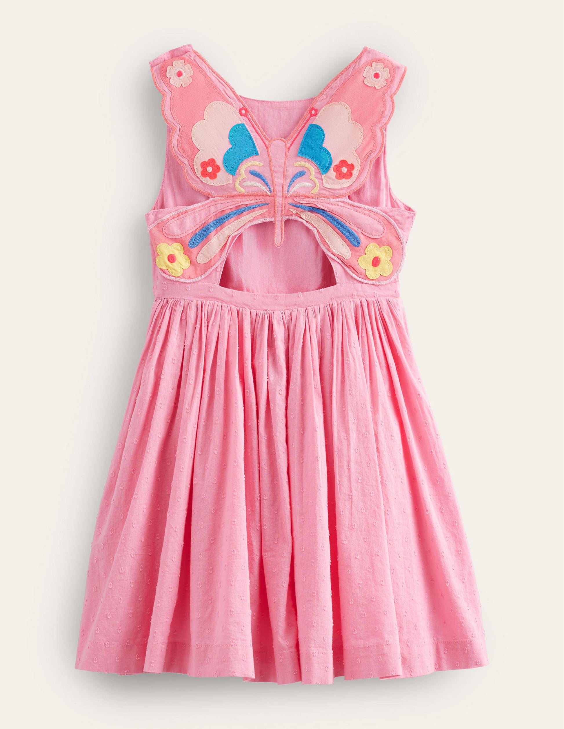 Appliqué Back Dress-Pink Lemonade-2