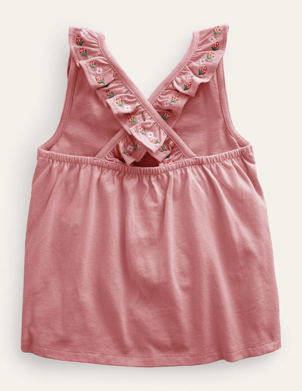 Cross-back Vest-Almond Pink - Image 2