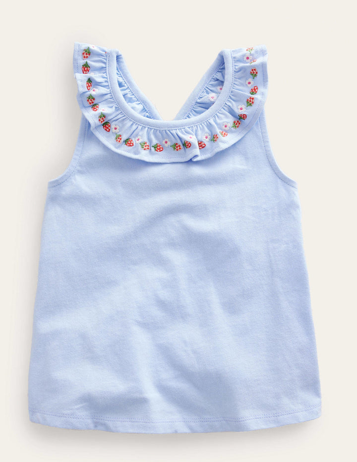 Cross-back Vest-Brunnera Blue