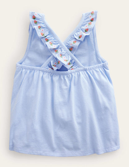 Cross-back Vest-Brunnera Blue-2