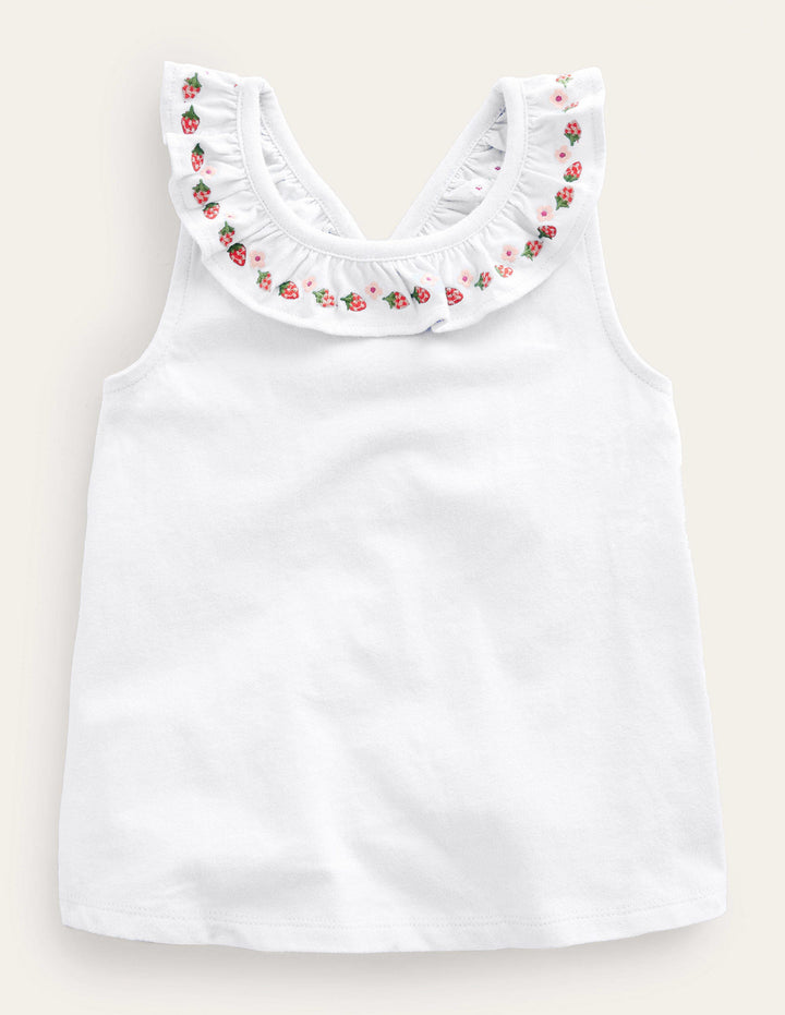 Cross-back Vest-White