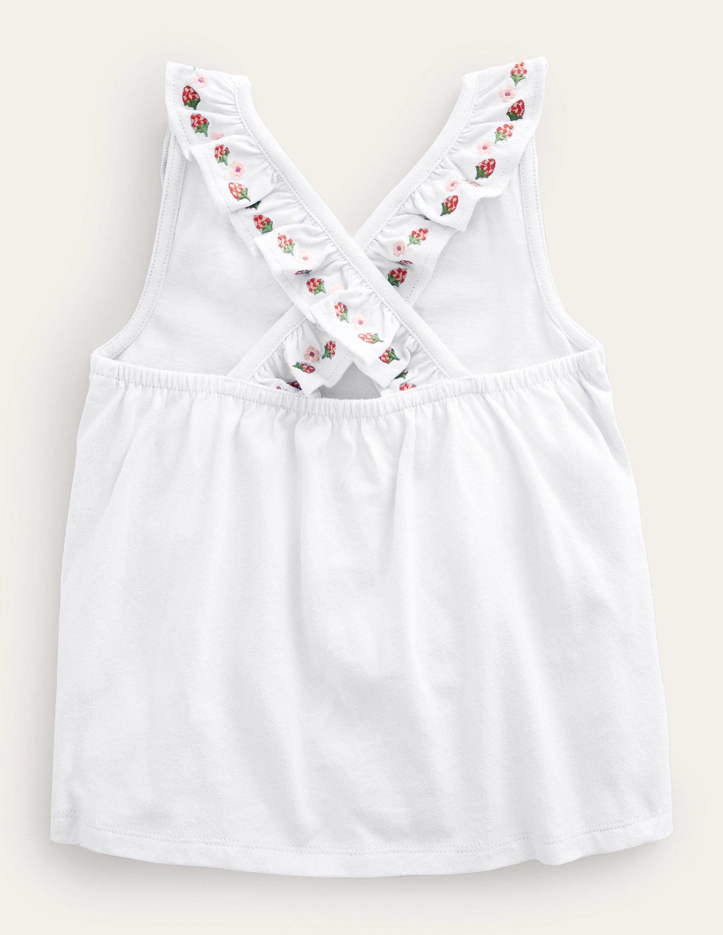 Cross-back Vest-White