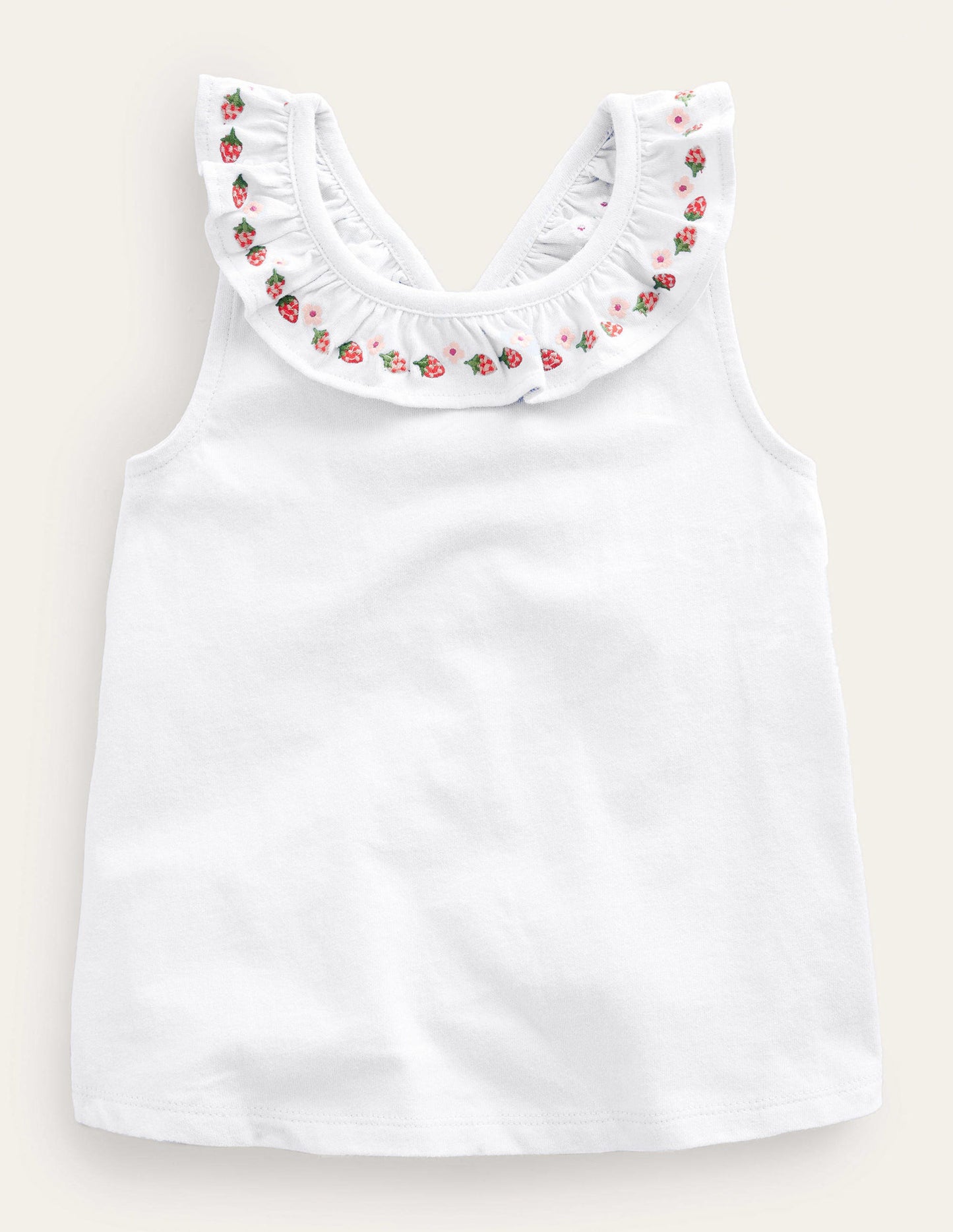 Cross-back Vest-White