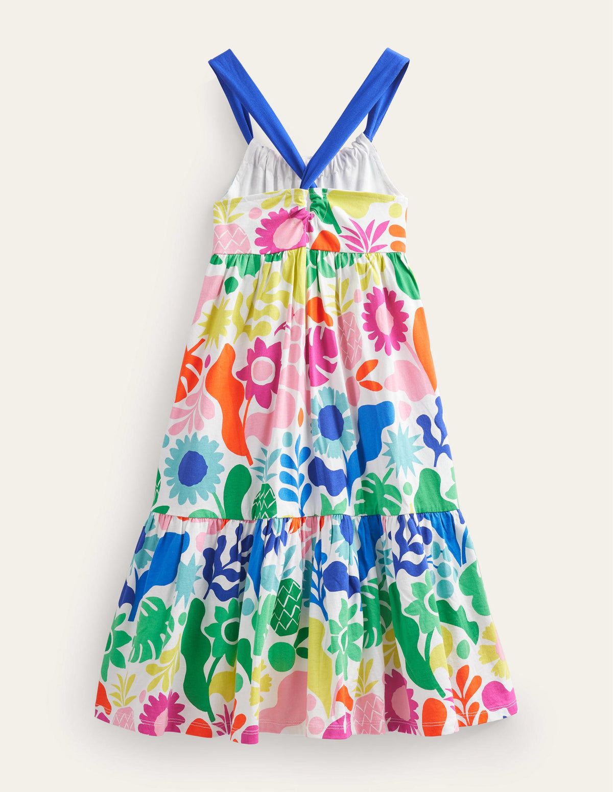 Tiered Jersey Maxi Dress-Multi Holiday Floral - Image 2