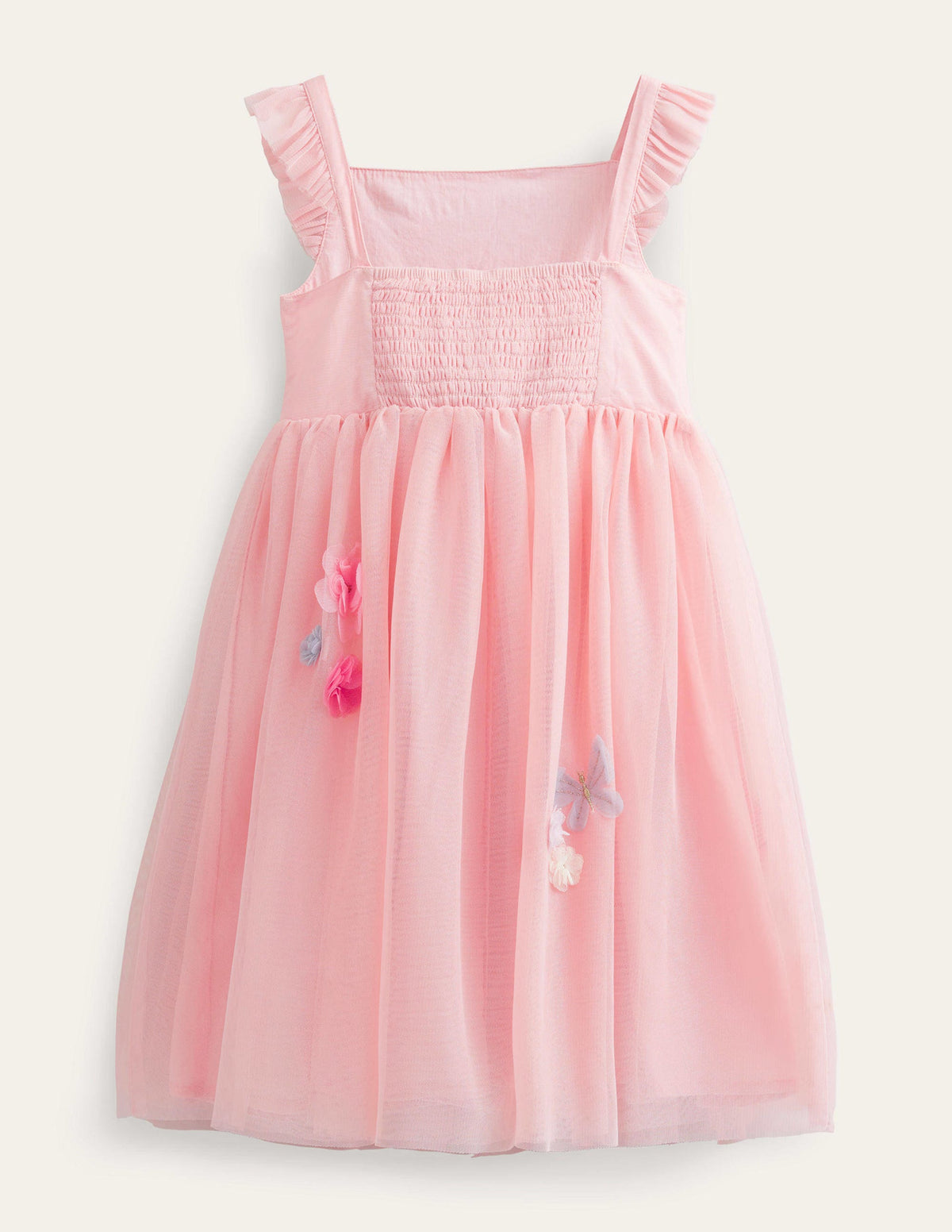Appliqué Tulle Dress-Provence Dusty Pink - Image 2