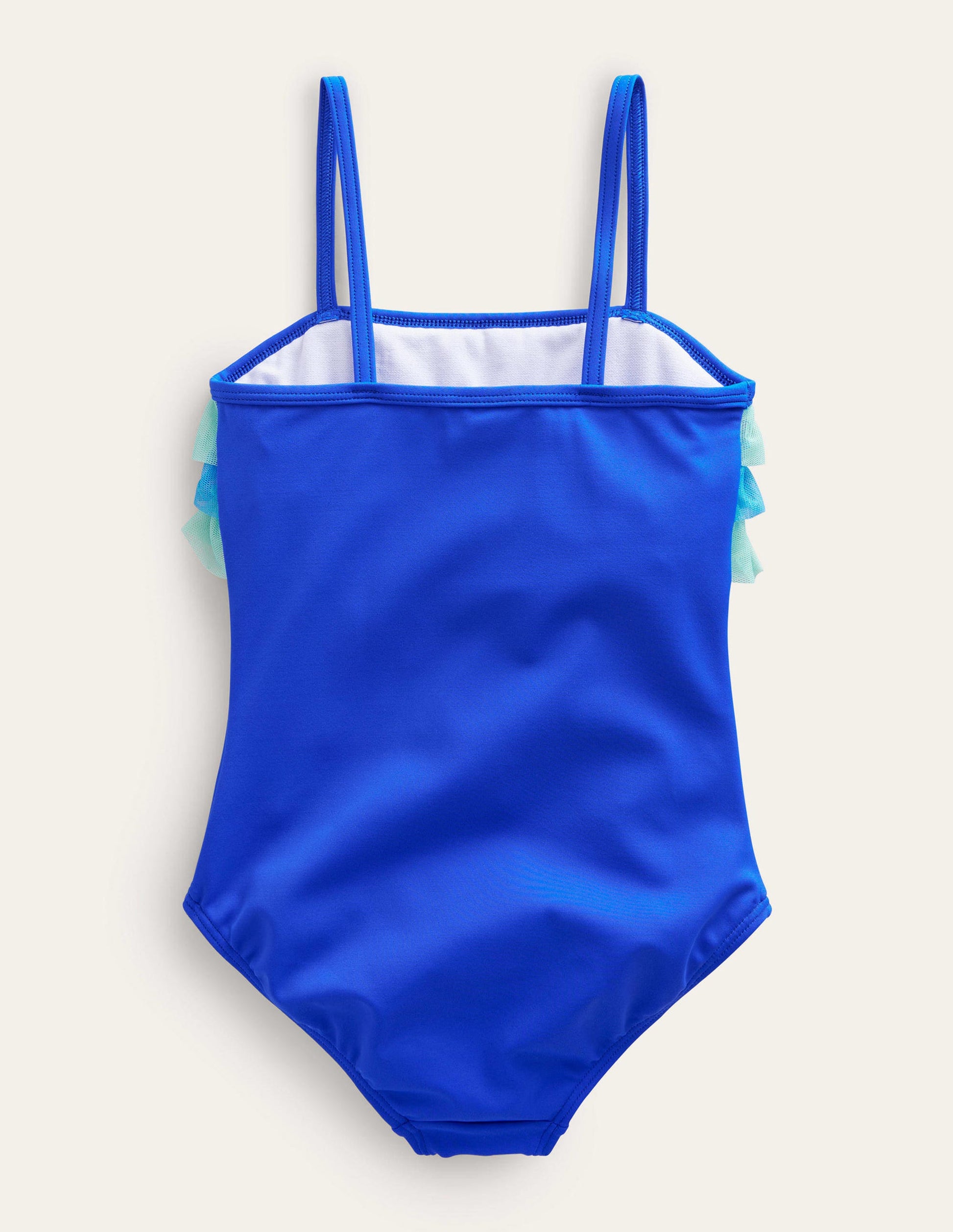 Tulle Frill Swimsuit-Cobalt-2