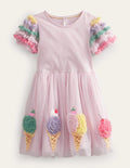 Tulle Dress-French Pink