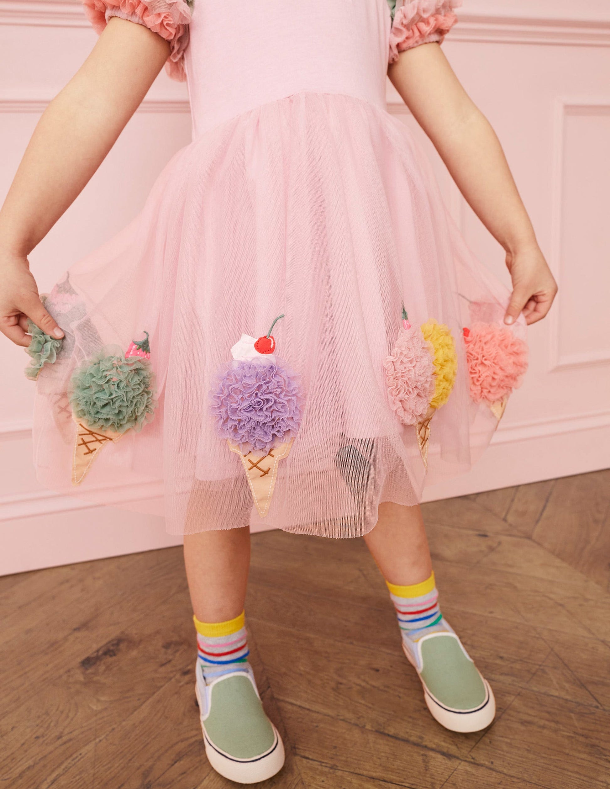 Tulle Dress-French Pink-5
