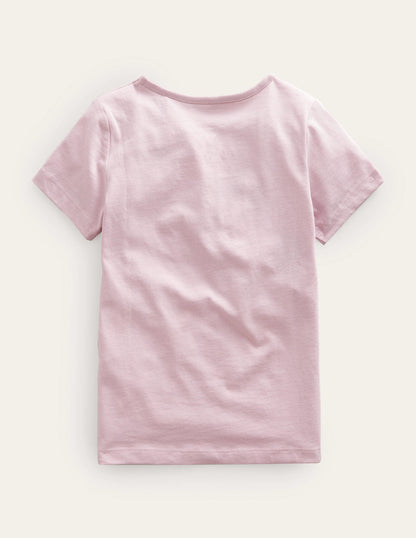 Painterly Printed T-Shirt-French Pink Lemonade-2