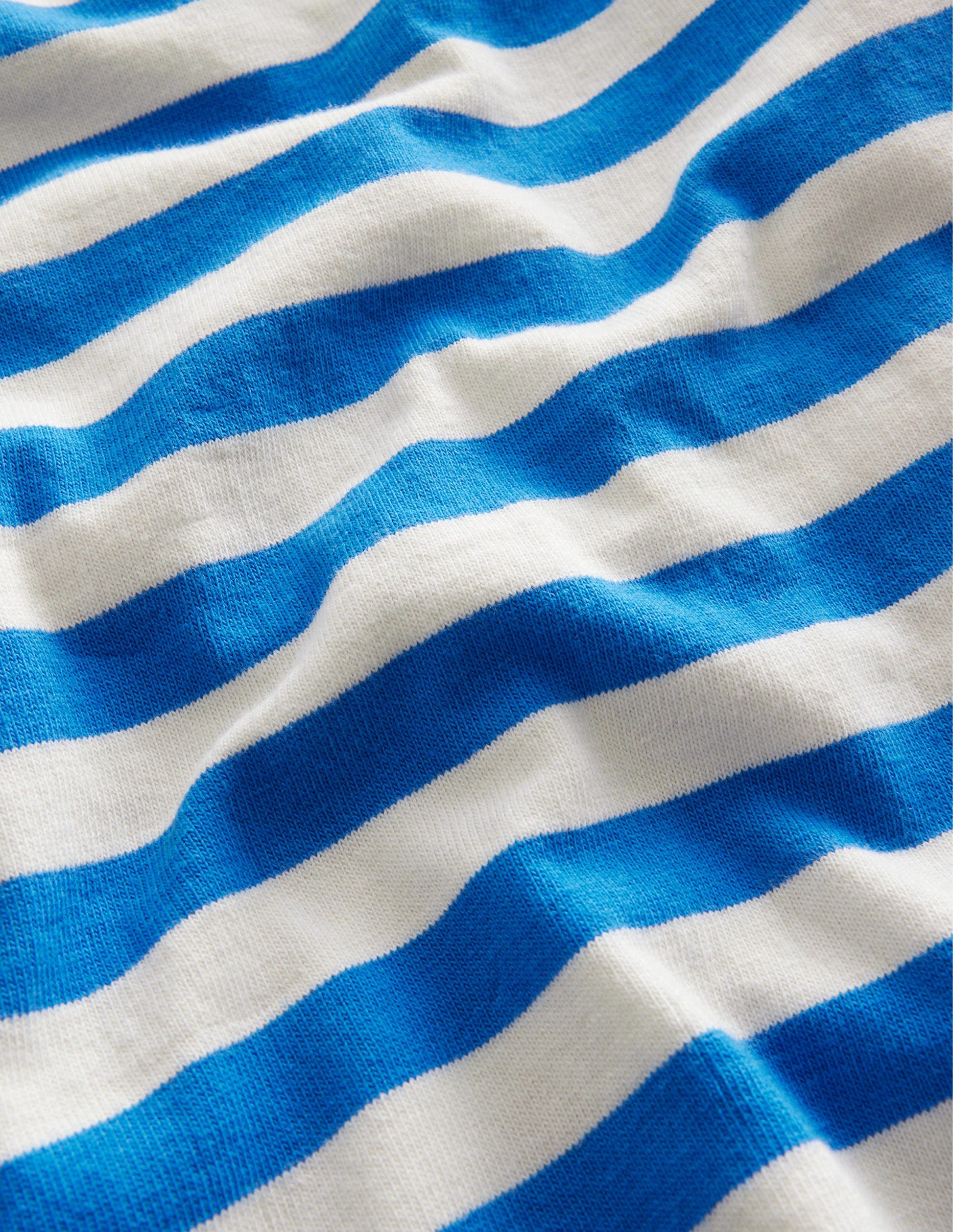 Boat Neck T-Shirt-Cabana Blue/Ivory-3