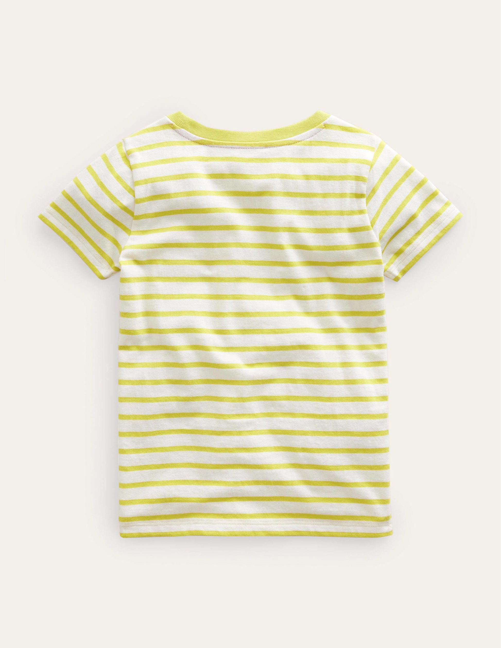 Appliqué Rainbow T-shirt-Gooseberry Yellow/Ivory-2
