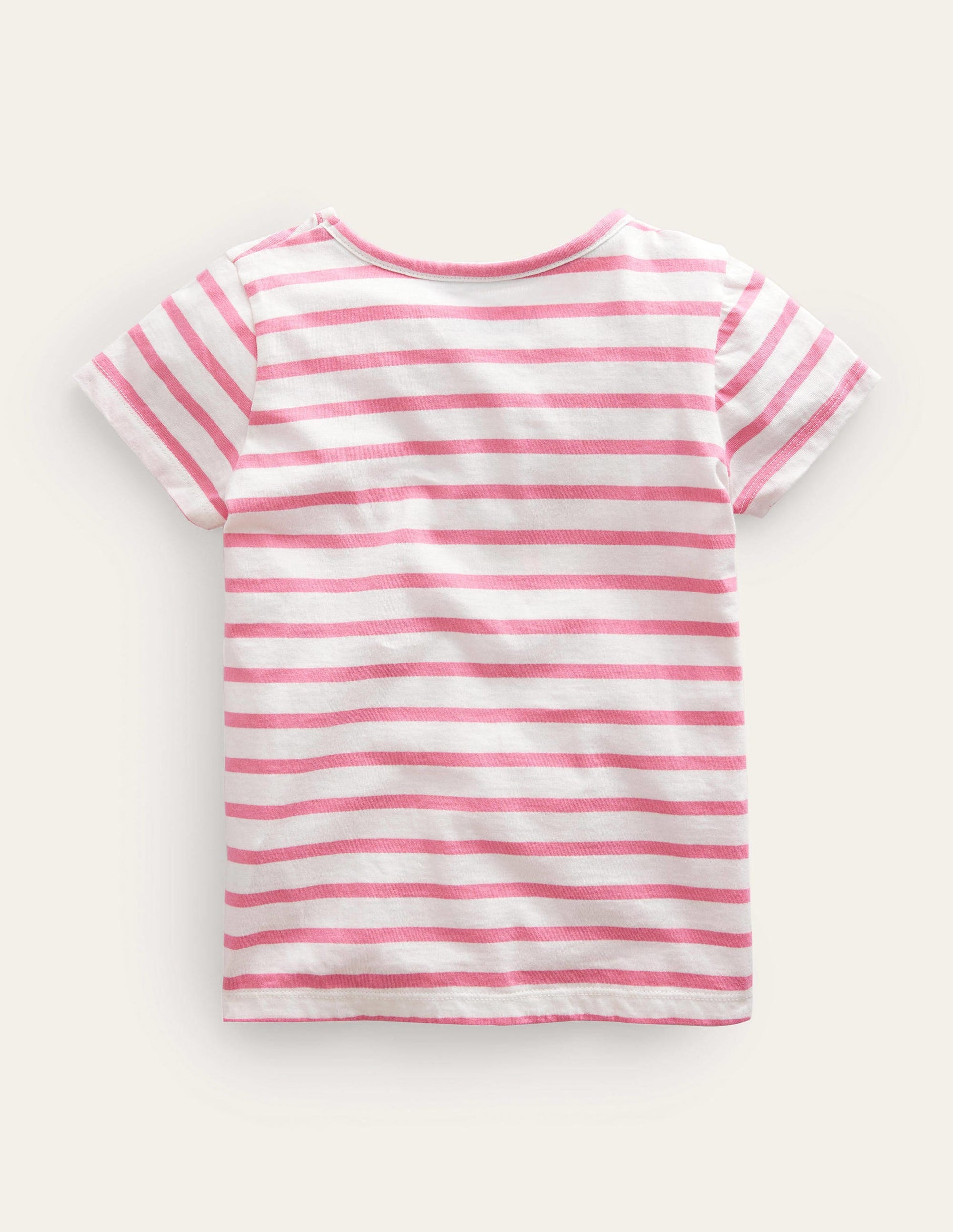 Appliqué T-Shirt-Azalea Pink/Ivory Icecream-2