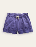 Jersey Eyelet Short-Soft Starboard Blue