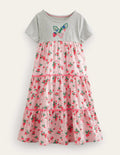 Maxi Logo Dress-French Pink Strawberry