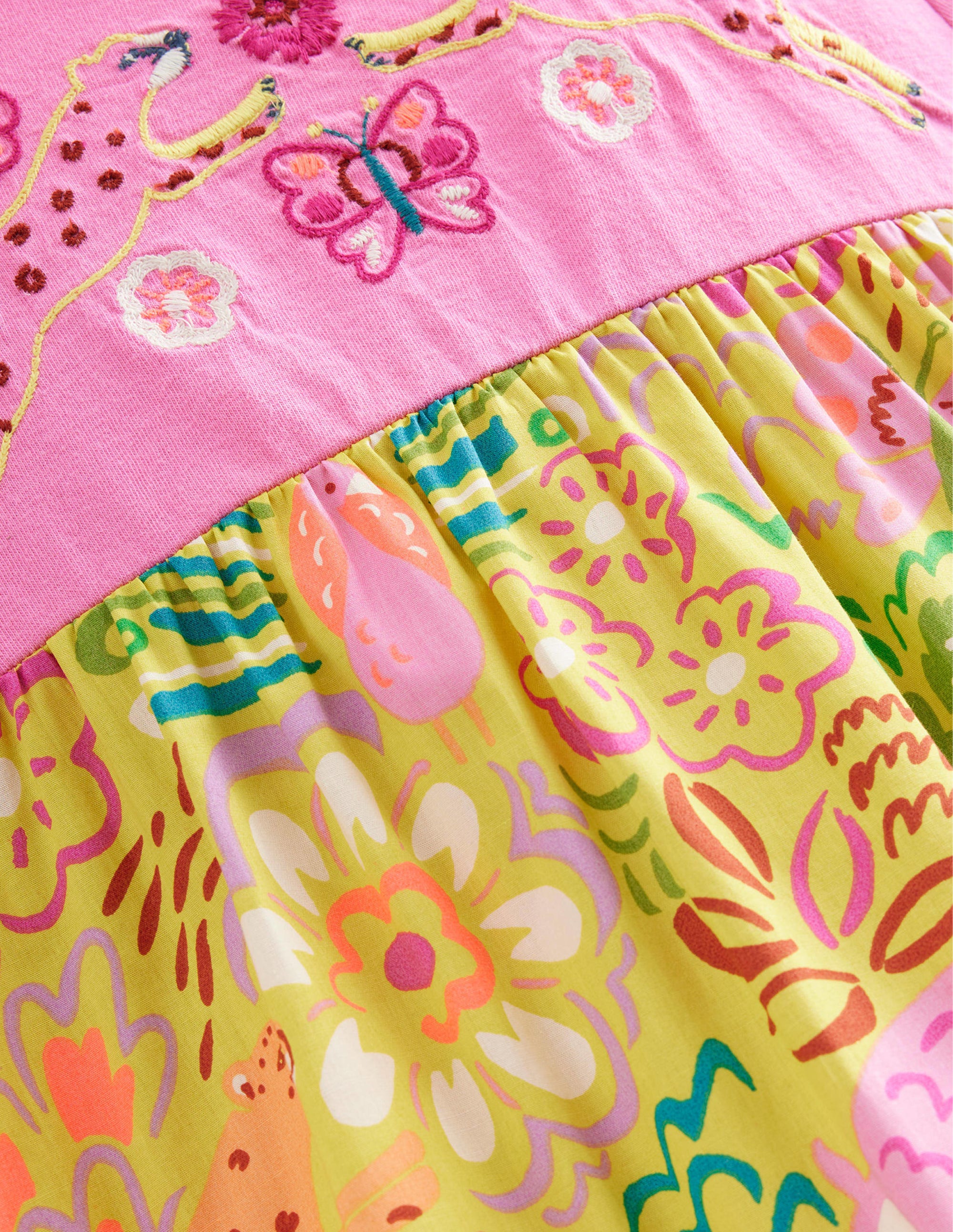 Maxi Logo Dress-Gooseberry Floral Animals - Image 3