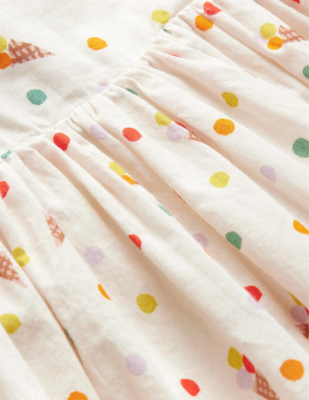 Bow Back Cotton Dress-Vanilla Pod Ice Creams - Image 3