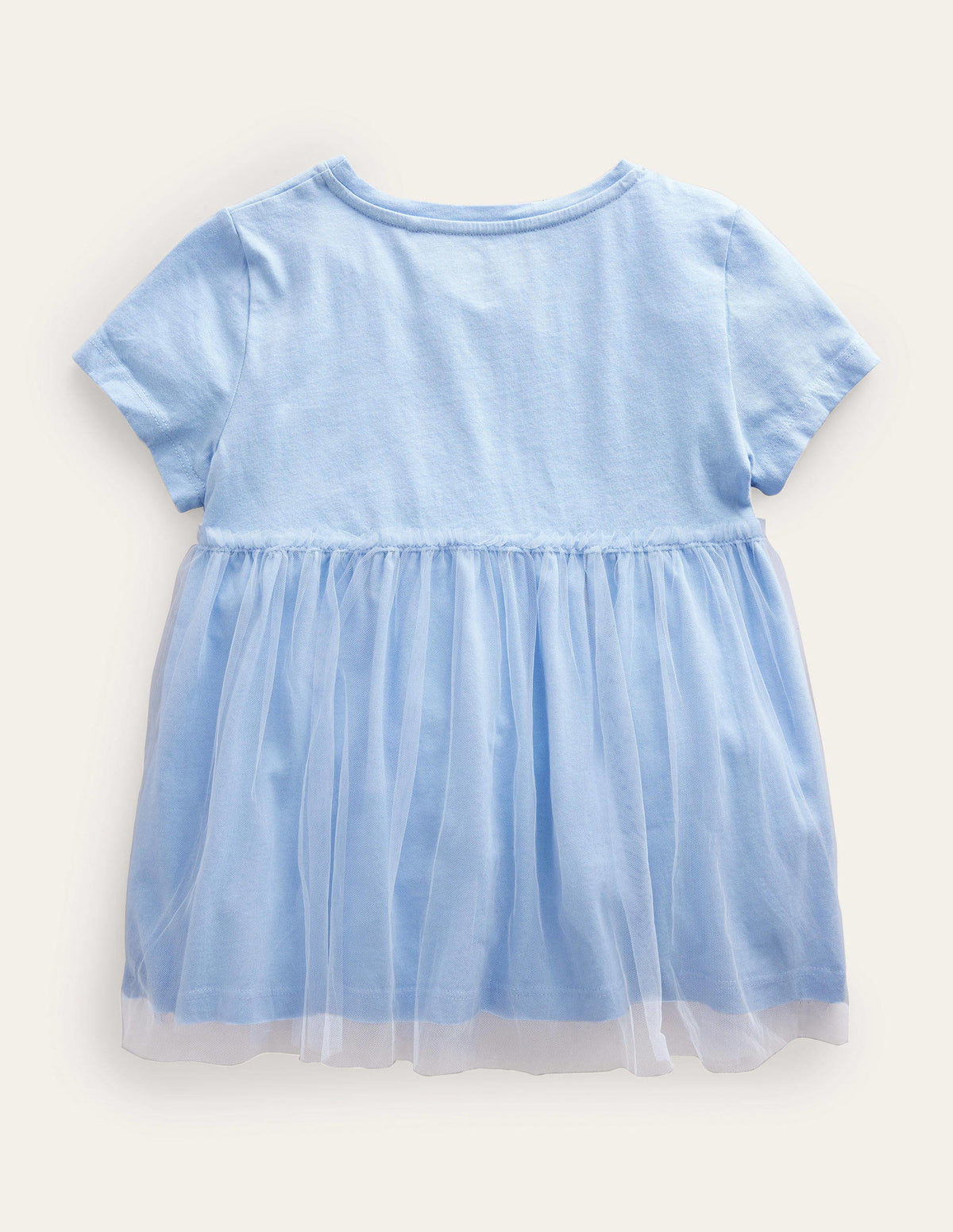Tulle Flutter Appliqué T-shirt-Brunnera Blue-2