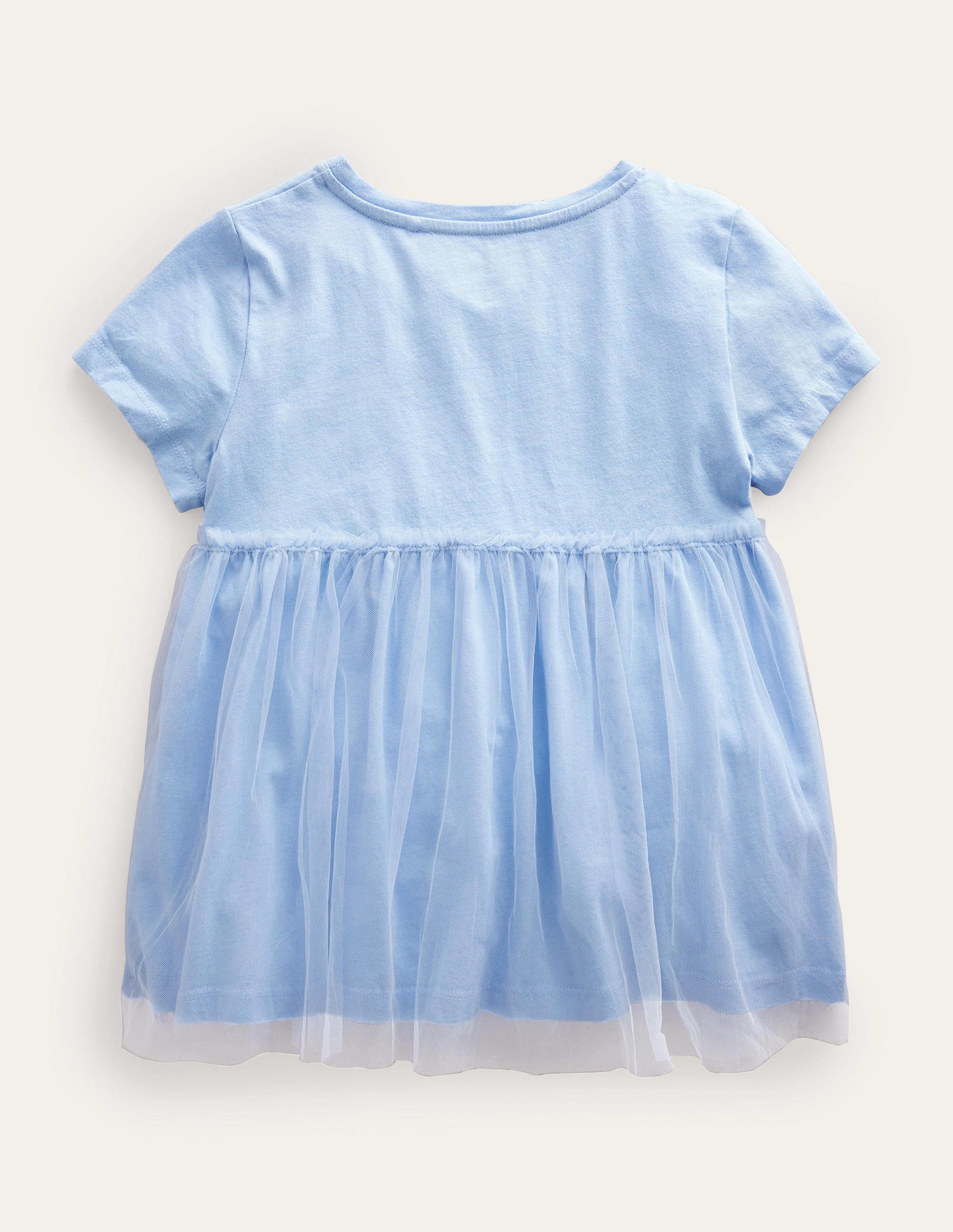 Tulle Flutter Appliqué T-shirt-Brunnera Blue - Image 2