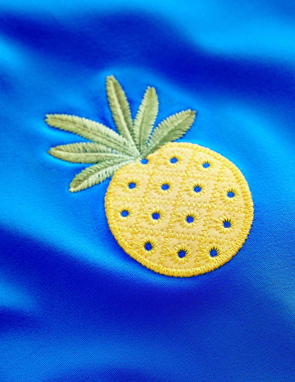 Appliqué Fruit Swimsuit-Cabana Blue-3