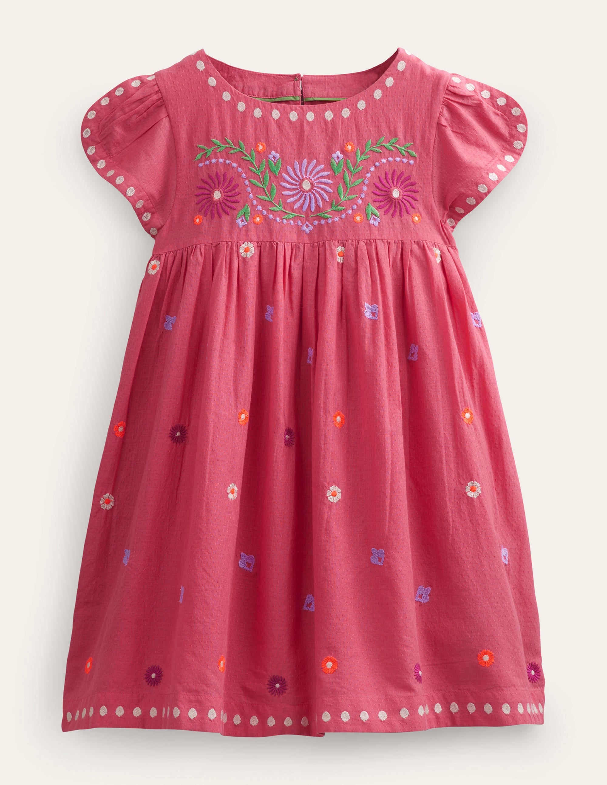 Embroidered Texture Dress-Lollipop - Image 1