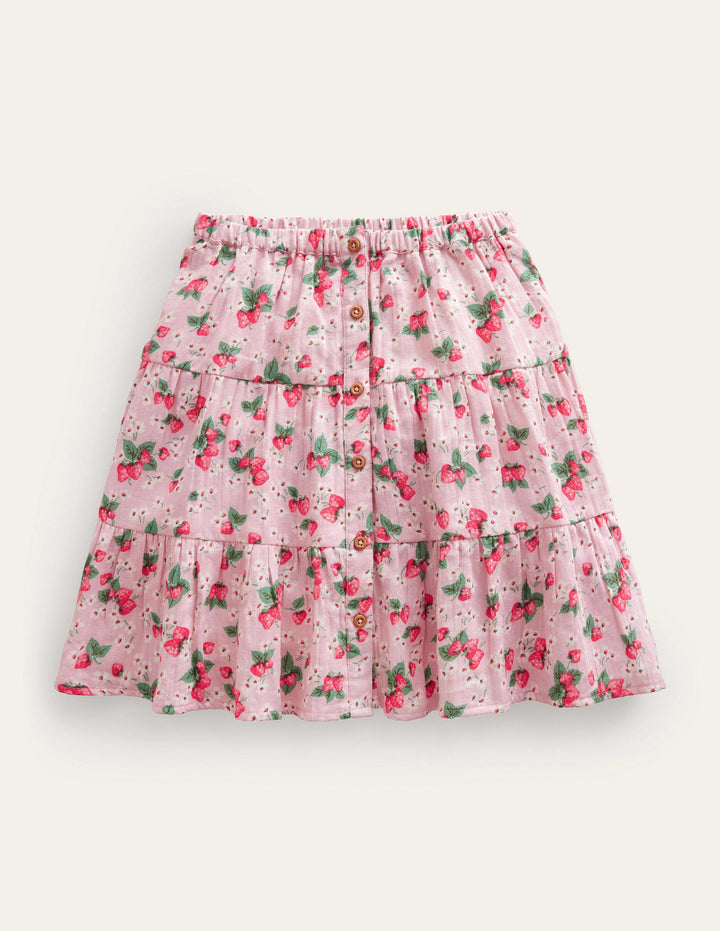 Doublecloth Midi Skirt-French Pink Strawberry