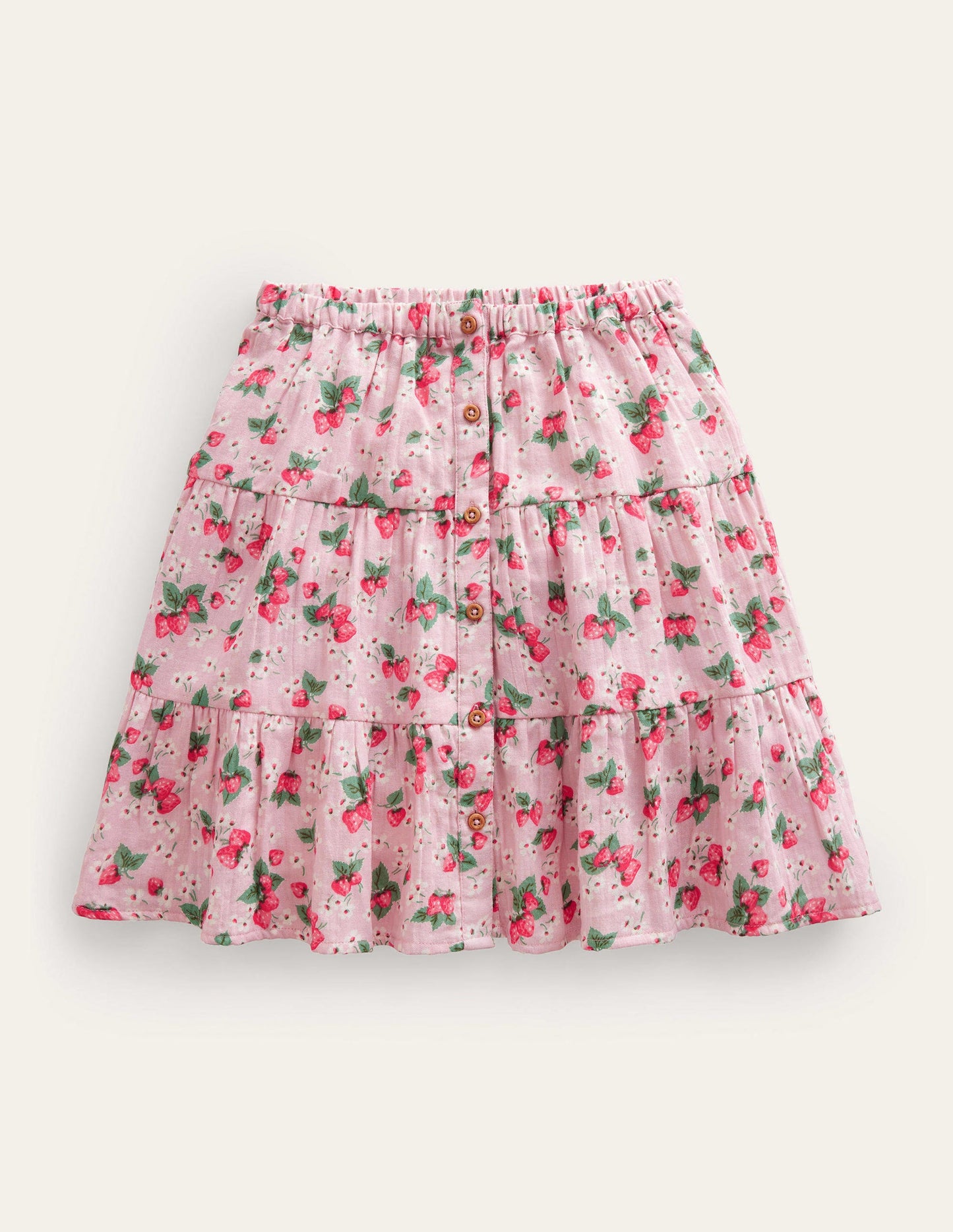 Doublecloth Midi Skirt-French Pink Strawberry