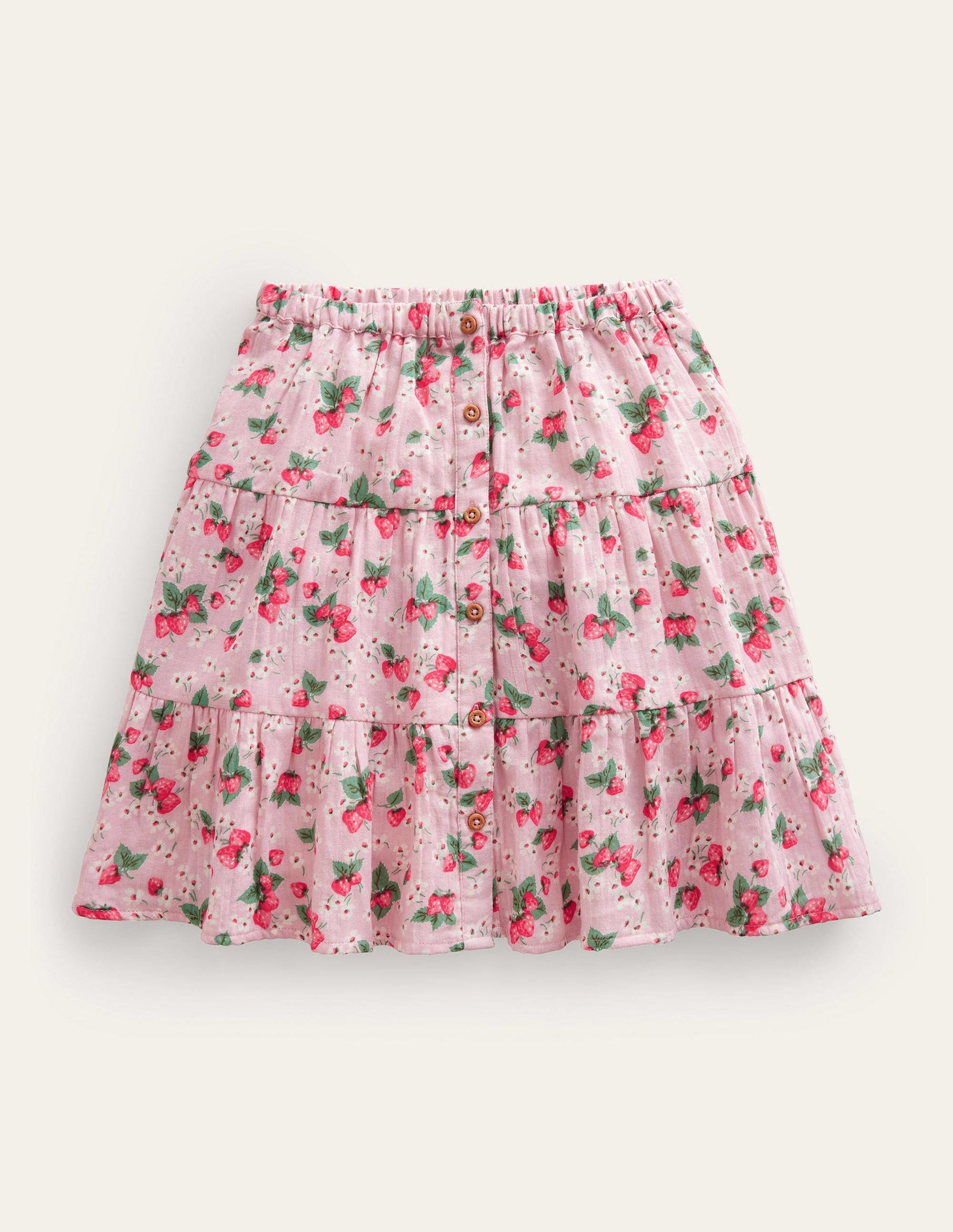 Doublecloth Midi Skirt-French Pink Strawberry-1
