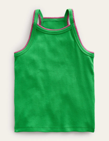 Cut Away Vest-Bright Green-1