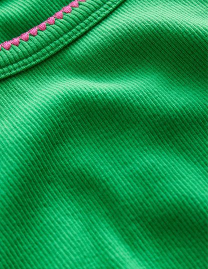 Cut Away Vest-Bright Green-3