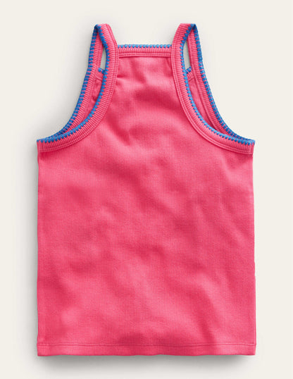 Cut Away Vest-Lollipop Pink-2