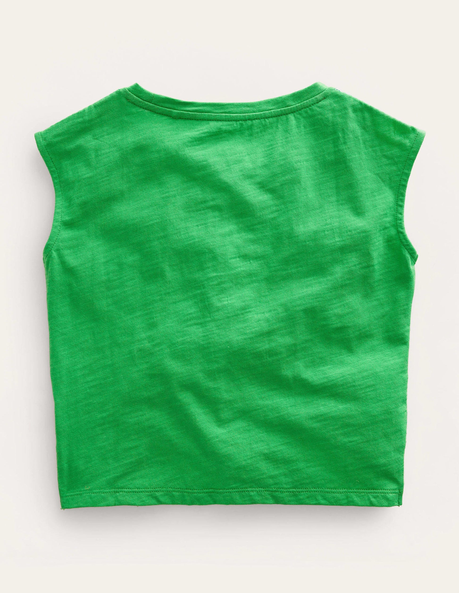 Gathered Front Tee-Bright Green-2