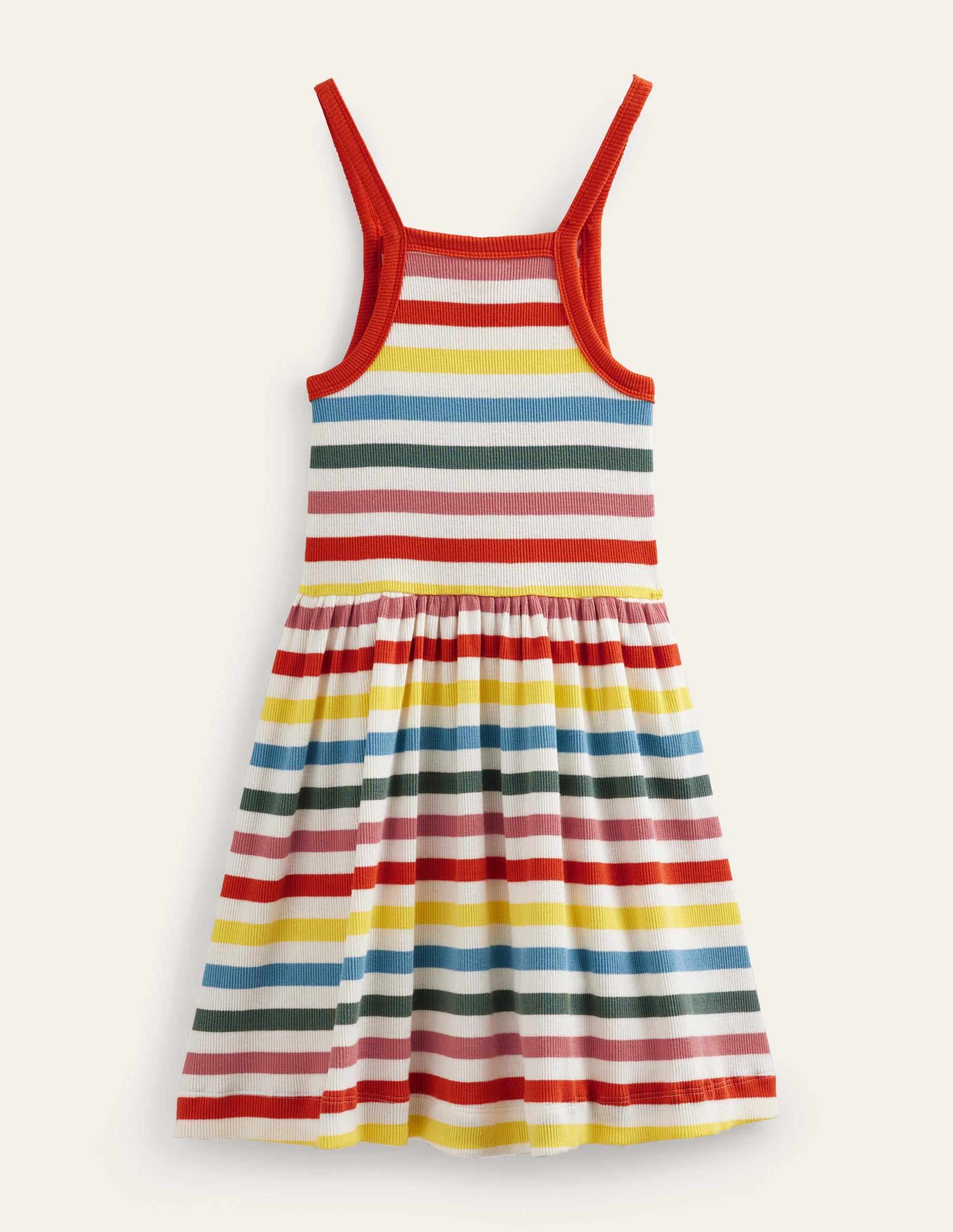 Rib Twirly Dress-Multi Stripe - Image 2