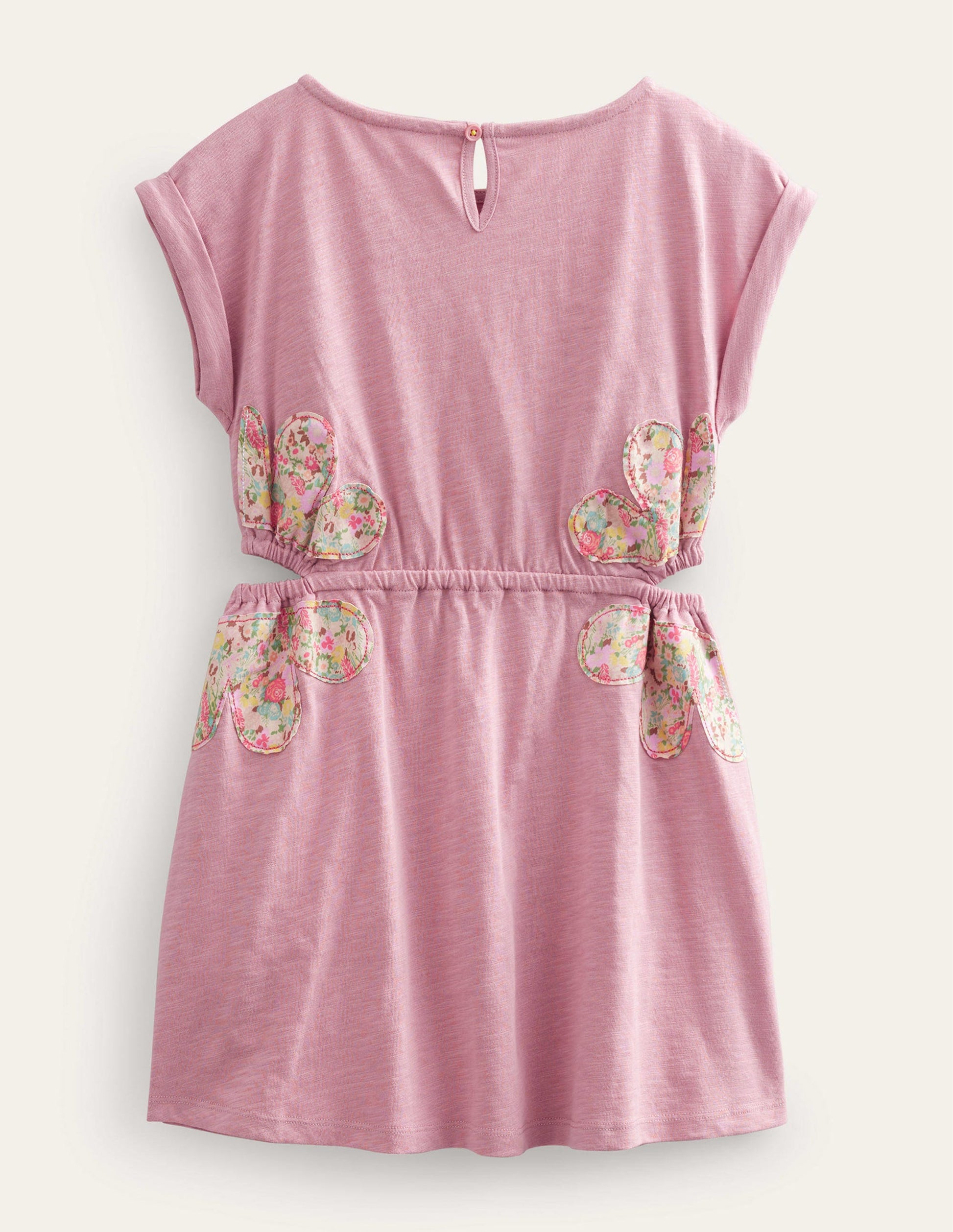Cut Out Dress-Almond Pink-2
