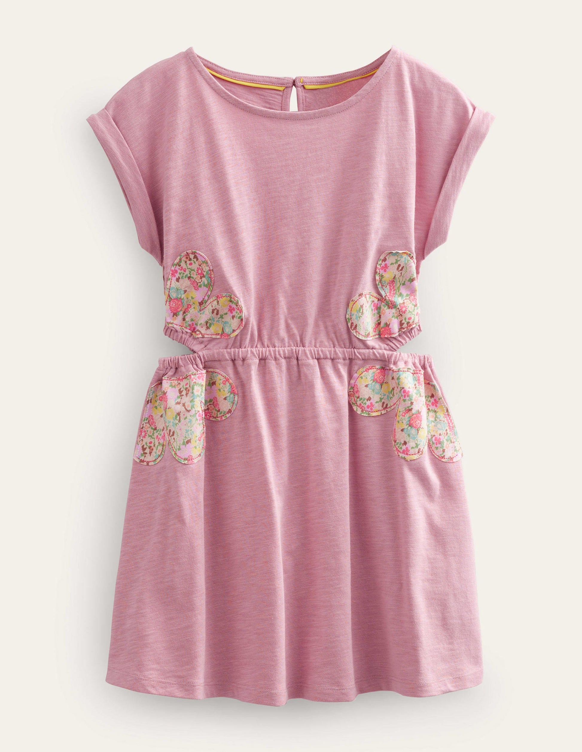 Cut Out Dress-Almond Pink-1