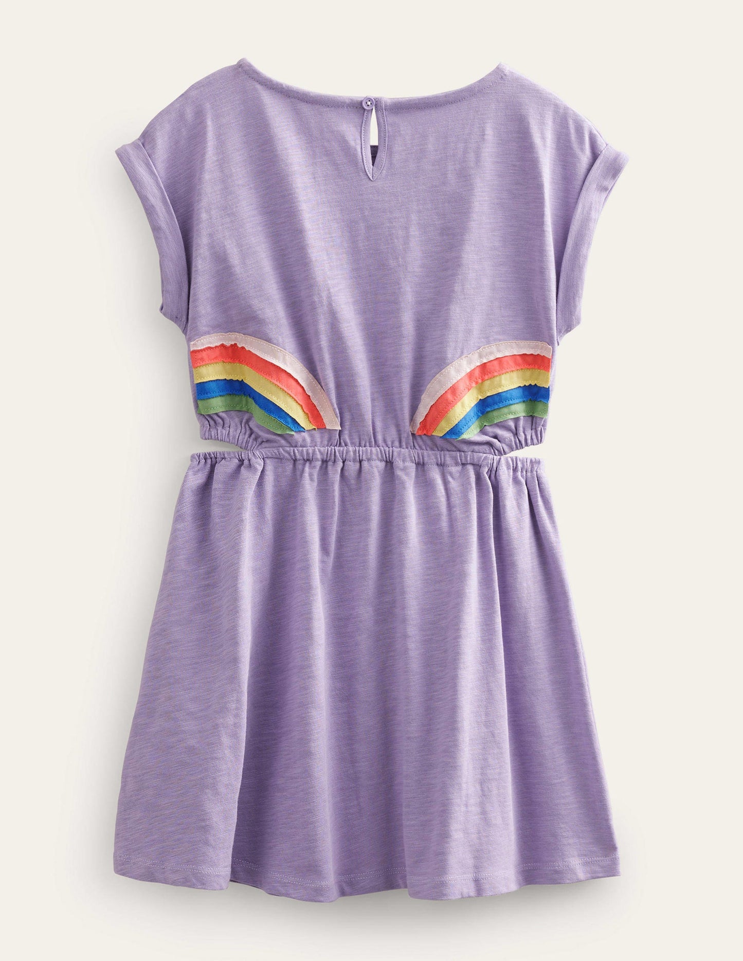 Cut Out Dress-Misty Lavender Rainbow