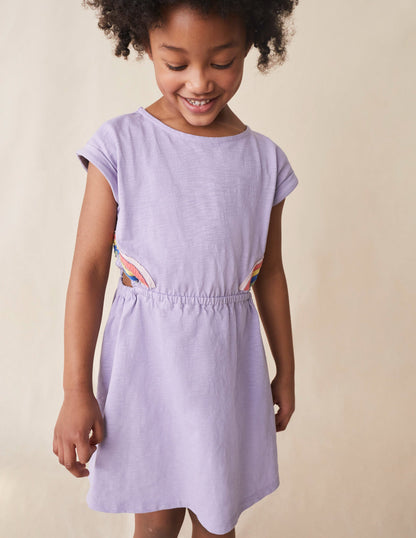 Cut Out Dress-Misty Lavender Rainbow-4