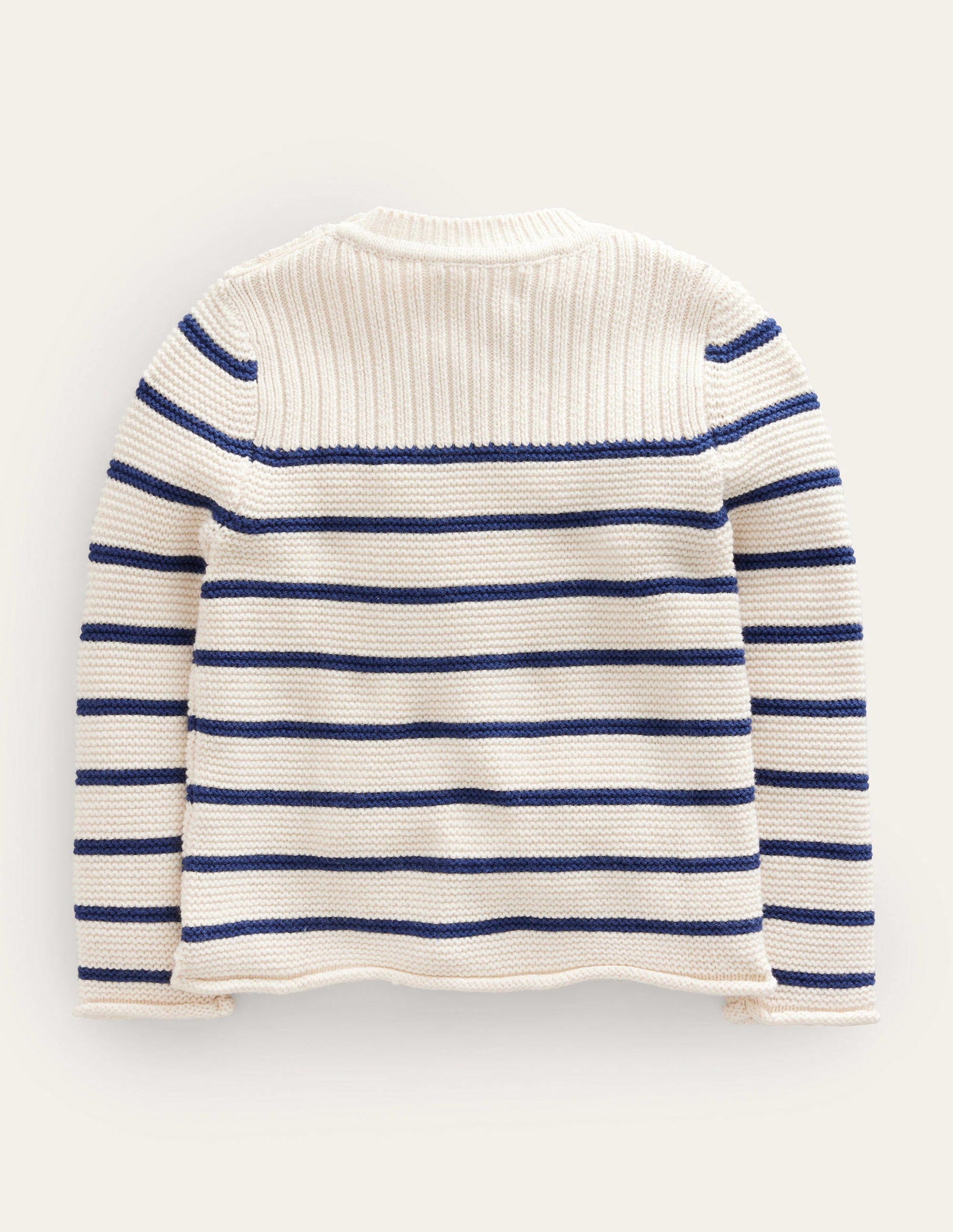 Nautical Jumper-Ecru Marl Stripe-2