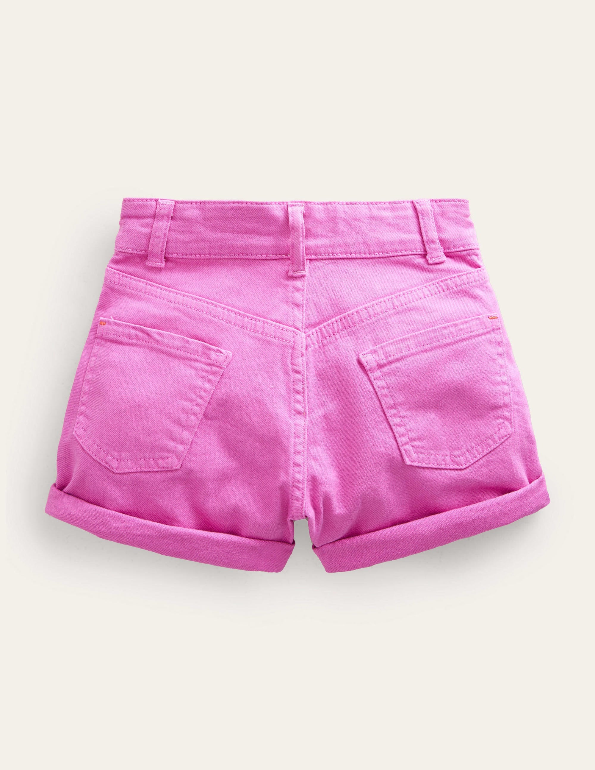 High Waisted Denim Shorts-Tickled Pink - Image 2
