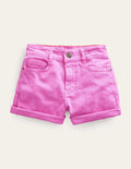 High Waisted Denim Shorts-Tickled Pink