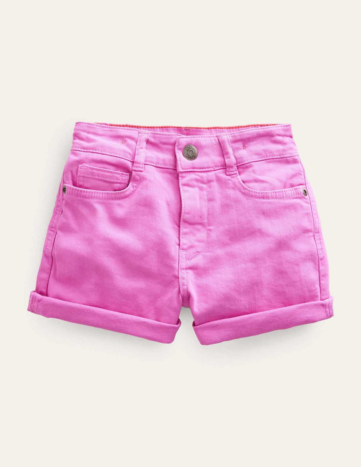 High Waisted Denim Shorts-Tickled Pink - Image 1