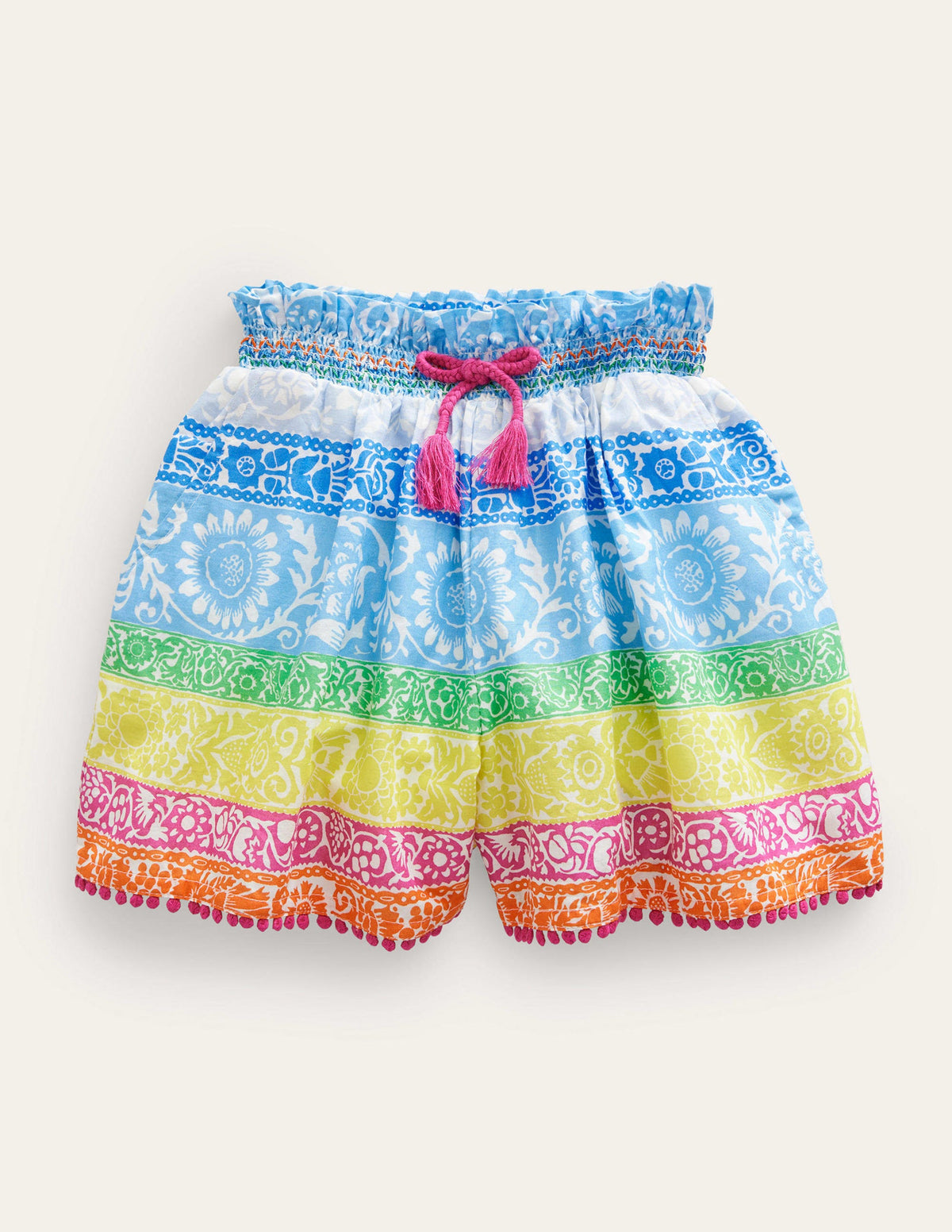 Printed Culottes-Multi Wallpaper Stripe - Image 1