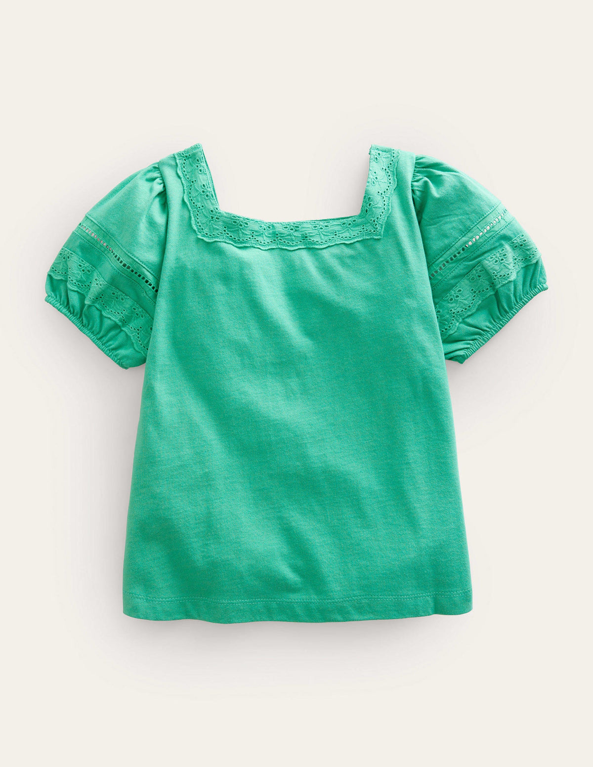 Square Neck Swing Top-Asparagus Green - Image 2