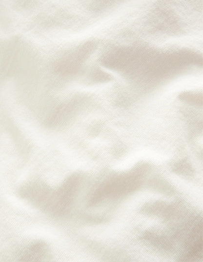 Square Neck Swing Top-Ivory
