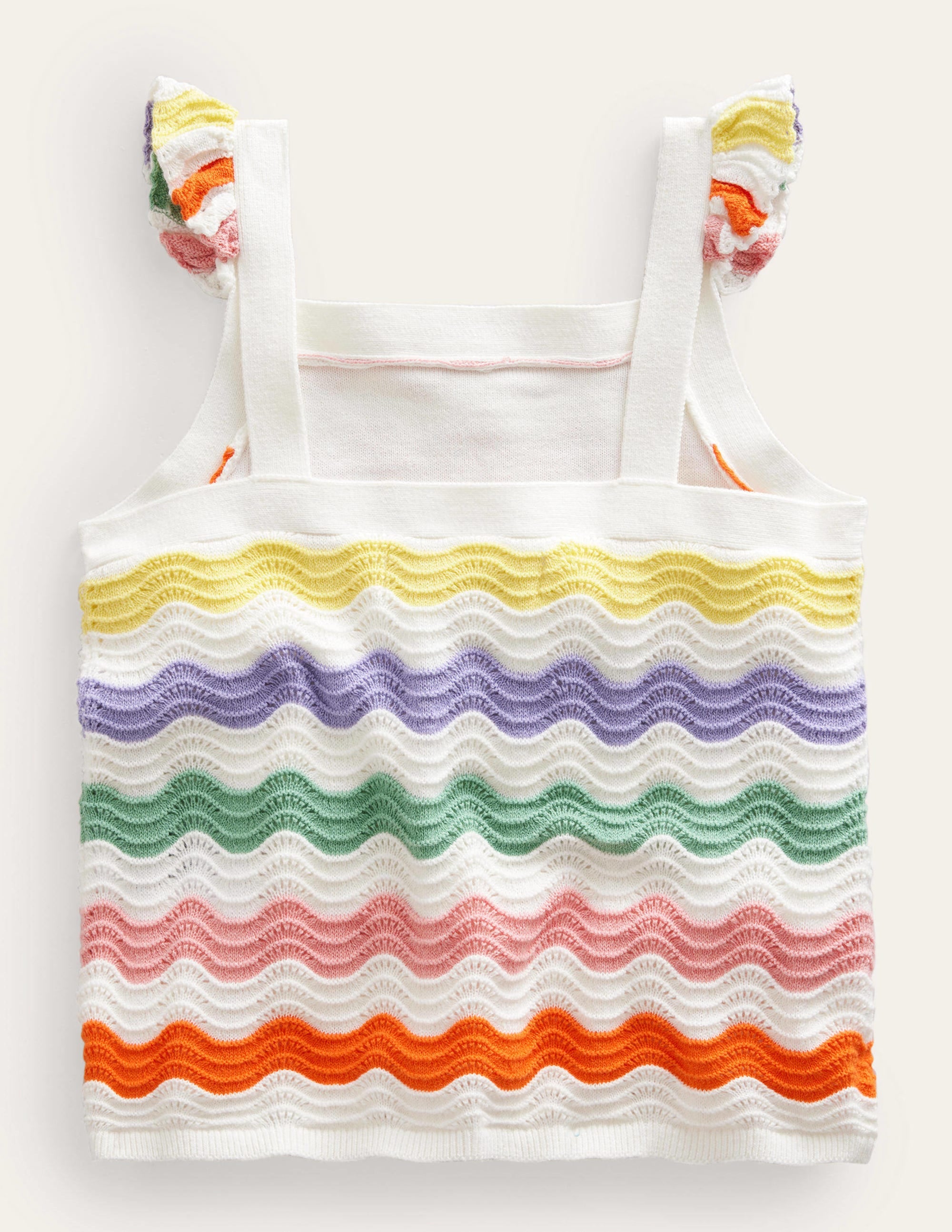 Knitted Frilled top-Multi Stripe - Image 2