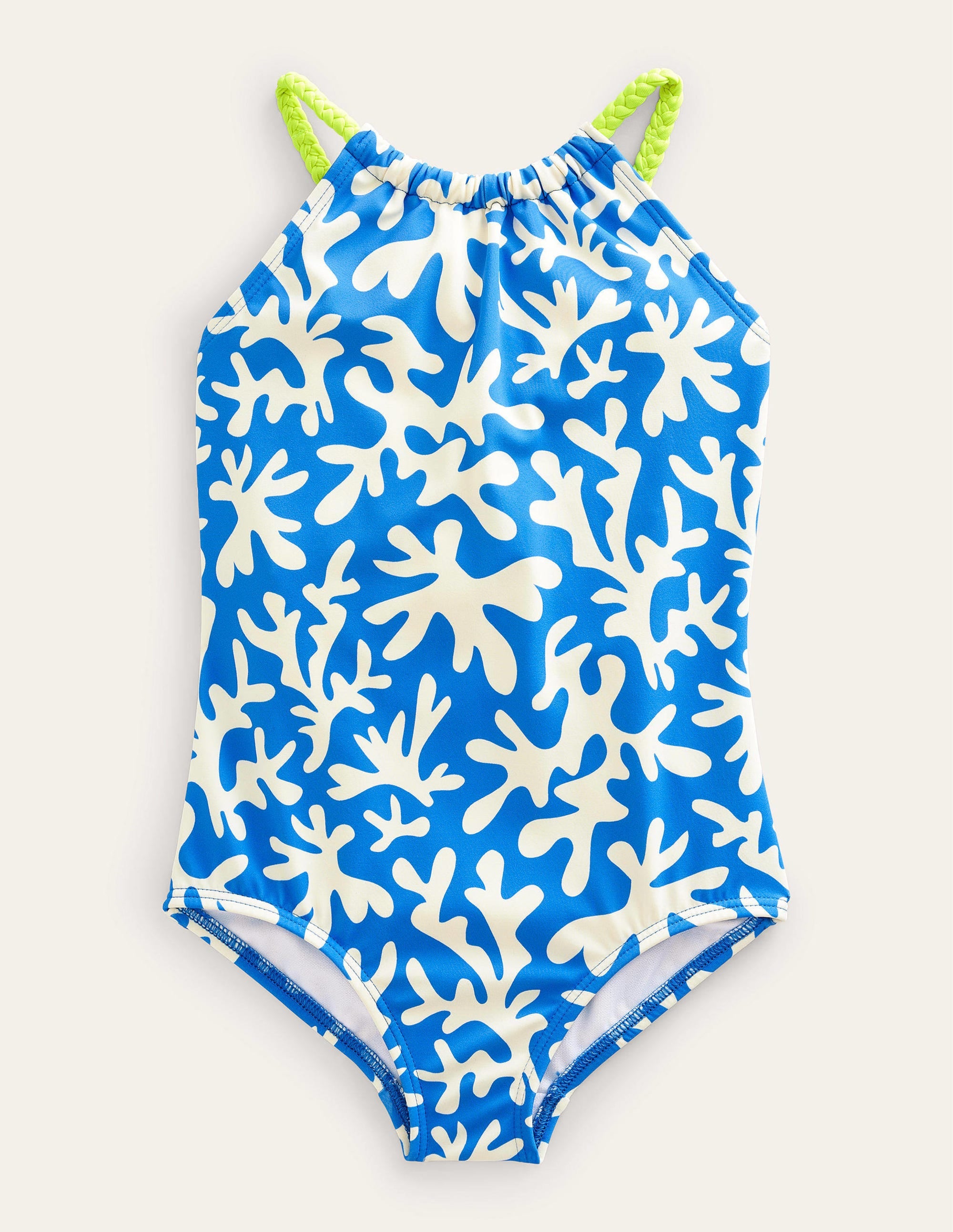 Braided Loop Back Swimsuit-Moroccan Blue - Image 1