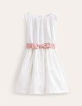 Mini Me Broderie Dress-Ivory