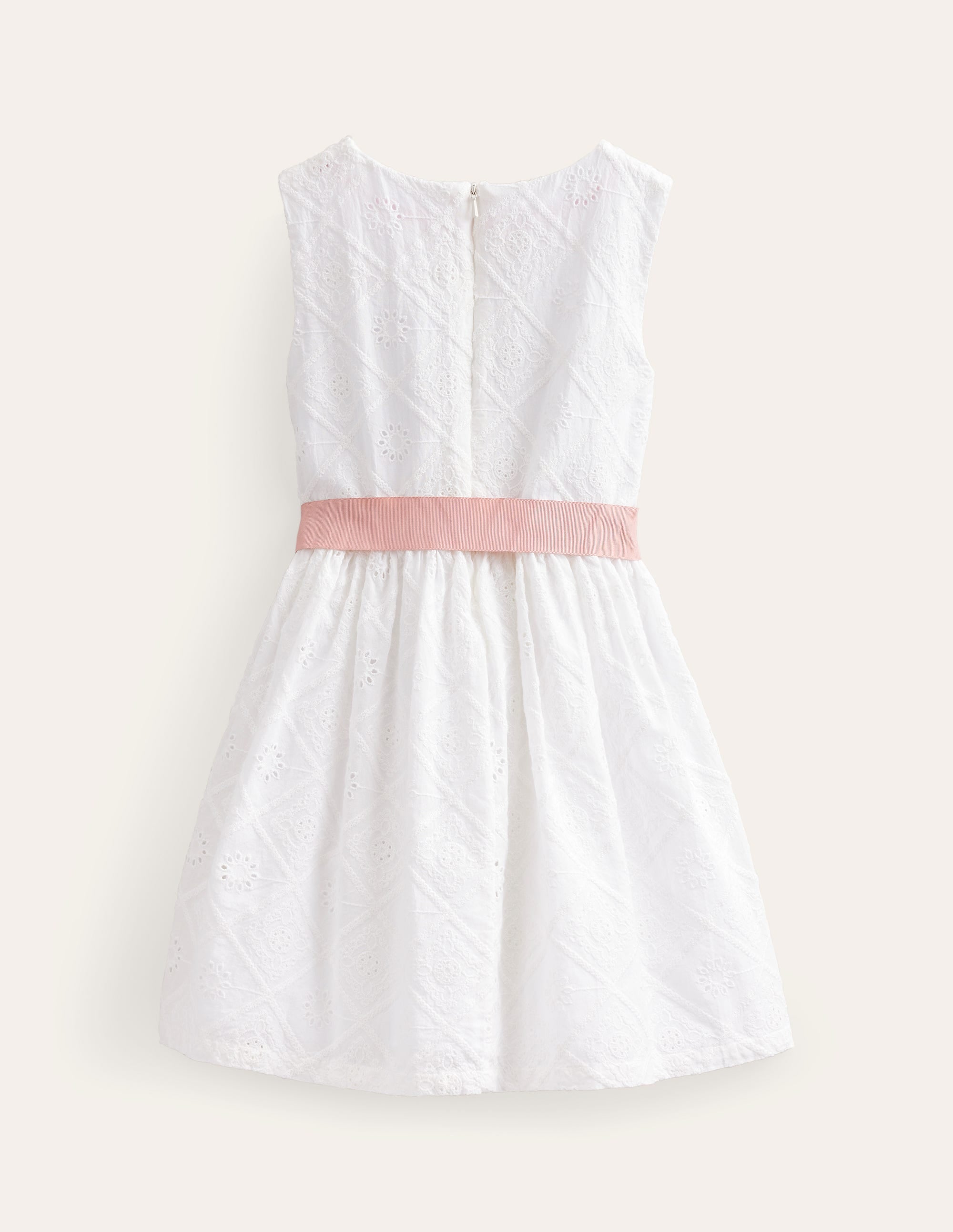 Mini Me Broderie Dress-Ivory - Image 2