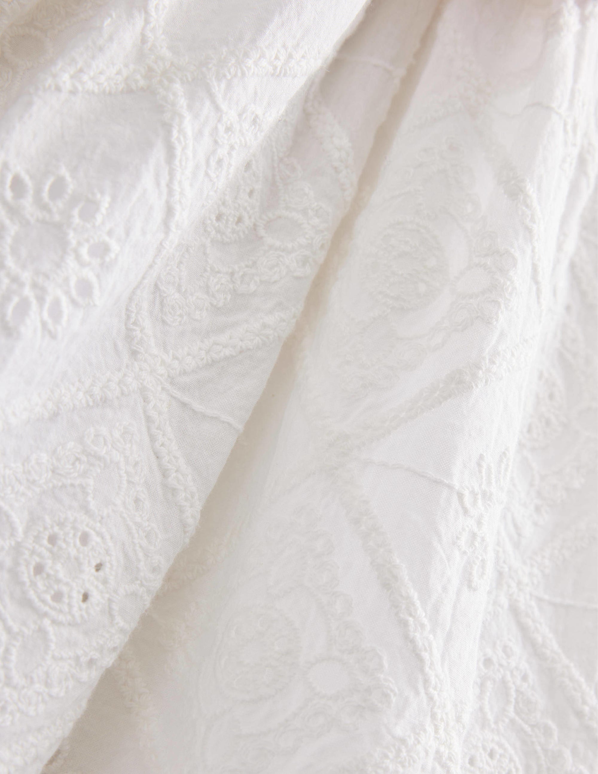 Mini Me Broderie Dress-Ivory - Image 3